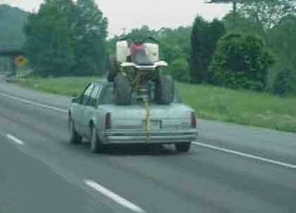 Hauling an atv